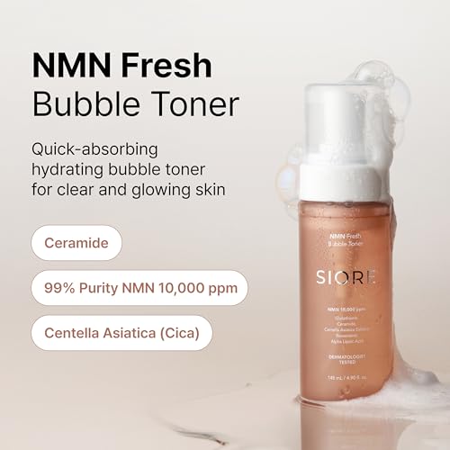 Glow-Boosting Bubble Toner with 99% NMN and Resveratrol - Hydrating Anti-Aging Skin Care