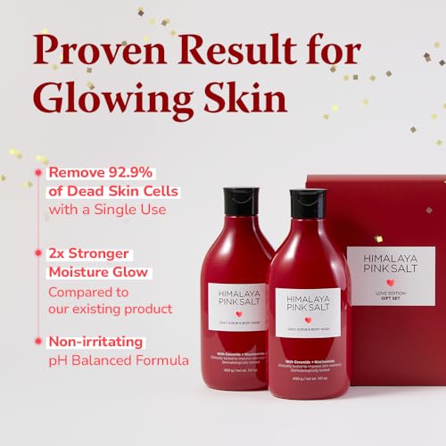 Himalaya Pink Salt Daily Body Scrub & Body Wash Gift Set 14.1oz 2-Pack