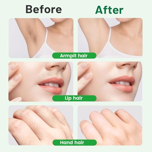 Wax Strips for Hair Removal - 98% Natural Formula for Sensitive Skin, Facial Hair Removal for Women - Gently and Quickly Removes Hair from Eyebrows, Body, Legs, and Bikini Line- Hypoallergenic 2Pcs