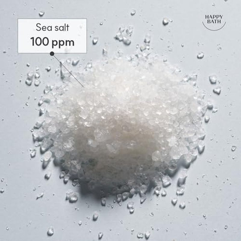 HAPPY BATH Deep Sea Salt Facial Cleanser, Exfoliating Face wash with Cellulose beads, Combination to Oily Skin, Korean Foaming Face Cleanser, Gentle Formula for Daily Use, 5.29 Fl Oz.