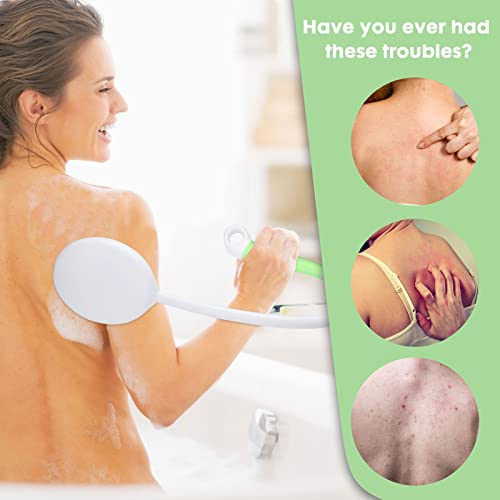 27.5¡± Back Bath Brush with Long Curved Long Handle,Shower Brush with U-Shaped for Cleaning,Body Scrubber for Elderly,Disabled, Post-Surgery,Limited Mobility,Spine Pain,Frozen Shoulder