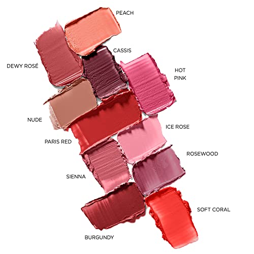 Vegan Lipstick with Hyaluronic Acid - Rosewood Shade, Moisturizing & Shine