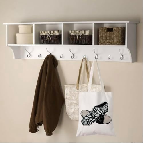 WCGXKO Dance Lover Gift Dance Shoes Tote Bag For Women Tap Dancing Gift