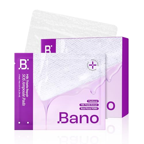 Milk Thistle Repair SOS Ampoule Face Pads - Calming & Hydrating, 40 Count