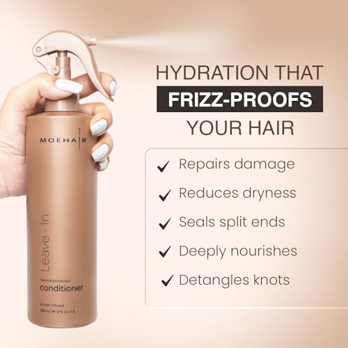 Leave-in Conditioner Spray with Argan Oil for All Hair Types - 12 Fl Oz (Pack of 1)