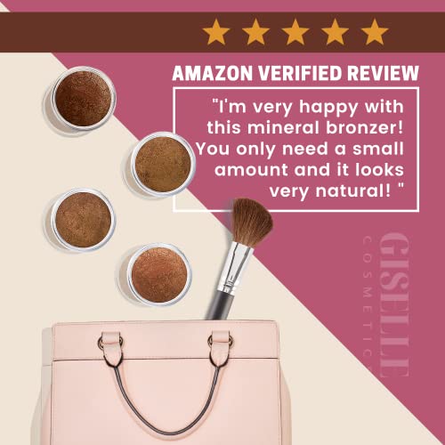 Gold Digger Loose Mineral Bronzer - Natural Face Powder, Highlighter, Contour & Blush Palette - 0.18oz