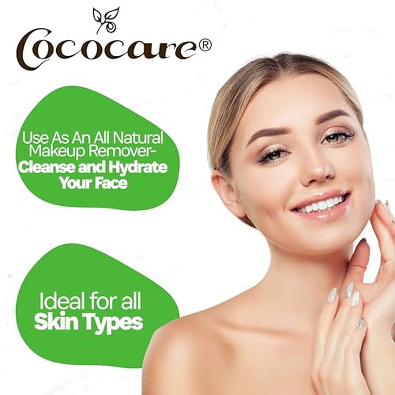 Cococare 100% Pure Coconut Oil - All Natural Coconut Oil for Skin and Hair 4 oz - 2 Pack