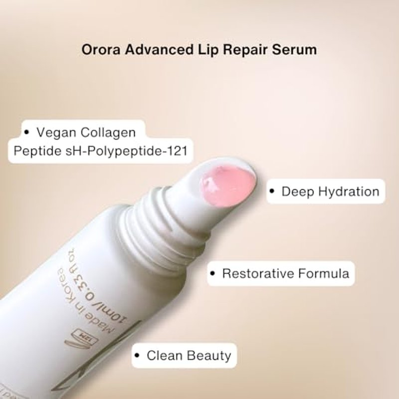 Advanced Lip Repair Serum ? Vegan Collagen Peptide & Hydration ? Smooths, Softens & Enhances Lip Texture ? 0.5 fl oz by Saranghae