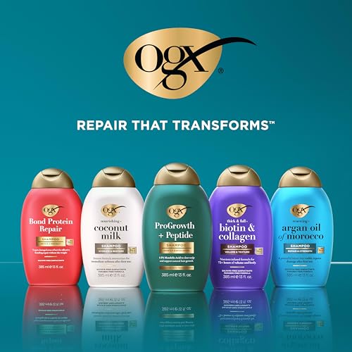 OGX Renewing Argan Oil Shampoo & Conditioner Set - 2 x 25.4 fl oz - Sulfate-Free, Hydrating & Repairing for Curly & Damaged Hair
