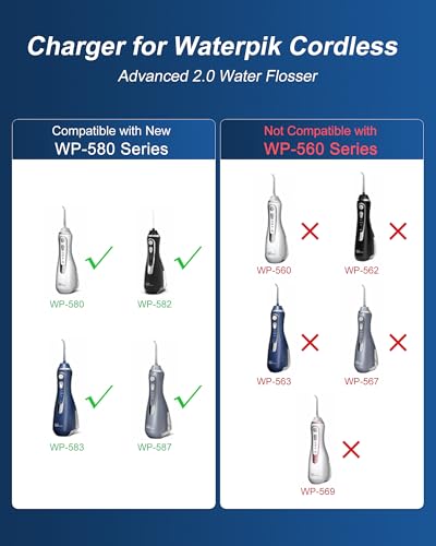 Solopen Magnetic Charger for Waterpik Advanced 2.0 WP-580 Series
