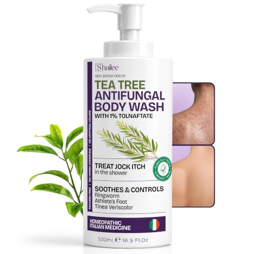 Antifungal Body Wash with Tea Tree Oil 16.9 Fl Oz for Eczema & Acne - Men & Women