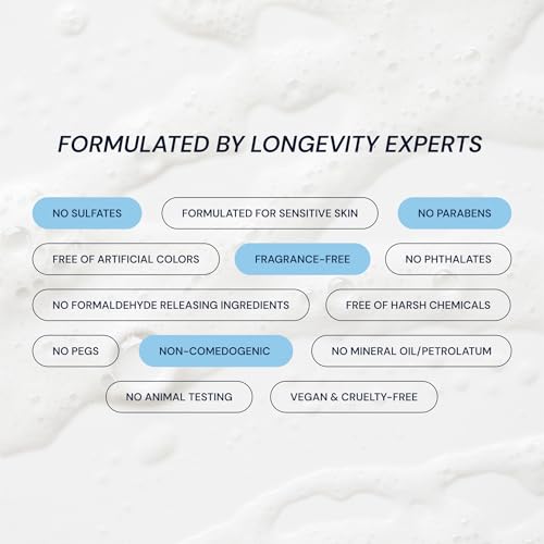 Gentle Facial Cleanser with Hyaluronic Acid & SFC - Age-Defying Gel for Hydrated Skin