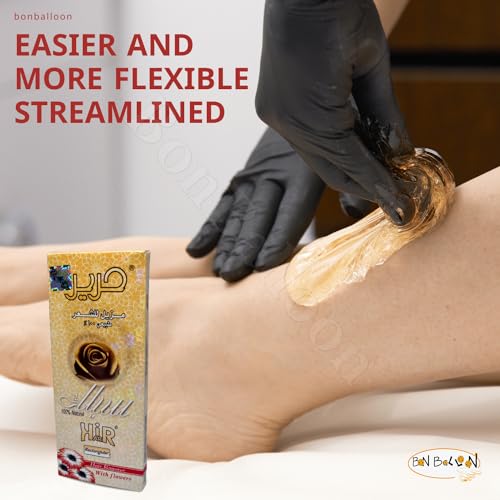 Packets Hair Removal Wax Waxing Sugar Sugaring Paste Natural All Body Parts All Hair Types Bikini Brazilian Underarms Face Easy to Prepare (8 Packs x 90 gm) Total 25.40 oz / 720 gm