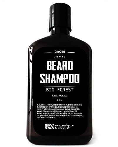 Natural Beard Growth Shampoo - Organic Facial Hair Wash for Men 9oz