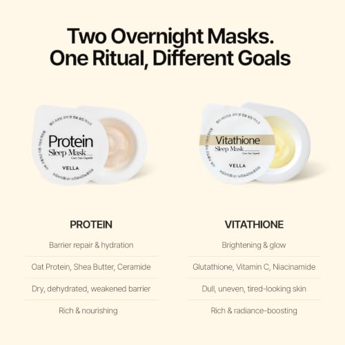 Oat Protein Sleeping Mask Capsules for Deep Hydration & Firming - All Skin Types (10 Pcs)