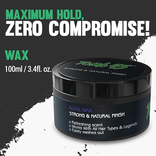 Tomb 45 Royal Wax – 3.5oz per Pack (Pack of 2) Hair Wax
