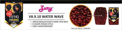 Crochet Braids Synthetic Water Wave Hair - 8, 9, 10 Inch, Variation SOM 27/30