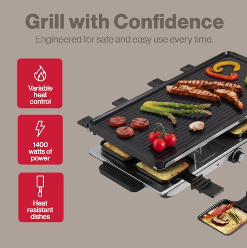 Indoor Electric Raclette Grill for 8 People - Swissmar Geneva