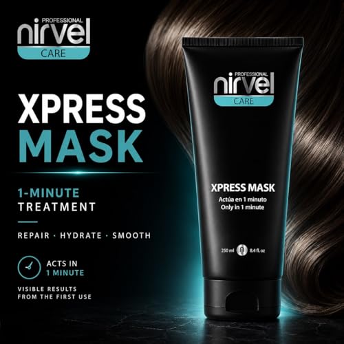 Nirvel Xpress Mask – 1 Minute Hydrating Hair Mask for All Hair Types, Lightweight Treatment
