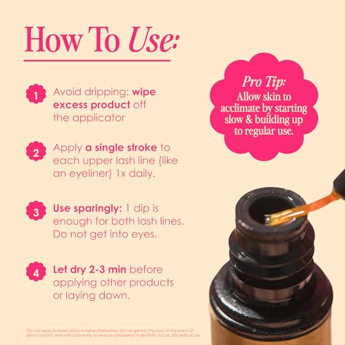 GrandeLASH-MD Lash Enhancing Serum 1mL - Peptide & Vitamin Infused, Cruelty-Free, Ophthalmologist Tested