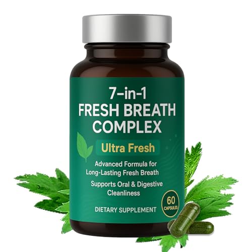 Hochornk Breath Freshener Capsules 7-in-1 Mint & Chlorophyll for Bad Breath - Variation 1