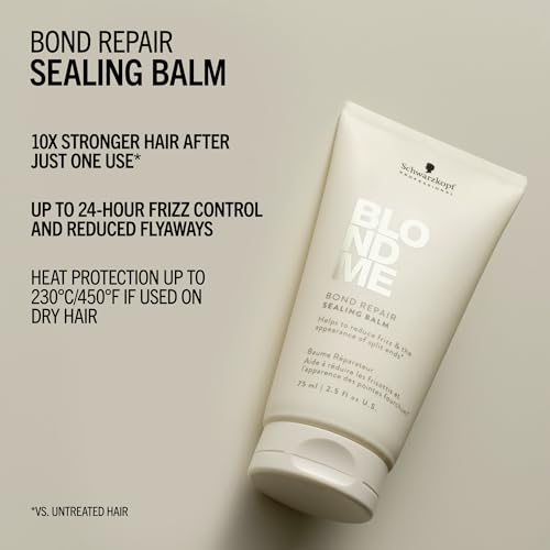 BlondMe Bond Repair Sealing Balm for Blonde & Grey Hair 2.5 Fl Oz