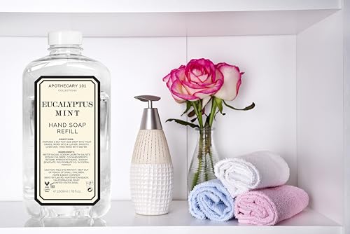 Home & Body Company Apothecary 101 Hand Soap Refill 78oz x 2 Lemon Verbena & Eucalyptus Mint