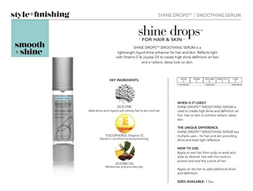 Hair Serum Smoothing Shine Enhancer with Anti-Frizz Formula - 1 Oz
