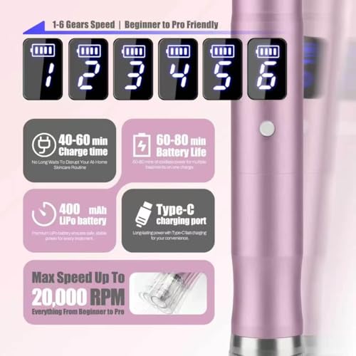 Home Microneedle Derma Roller Pen Set 0.25 mm for Skin Care, Gifting