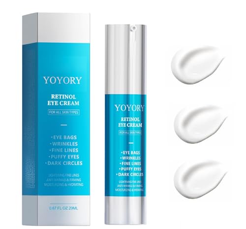 Retinol Eye Cream for Dark Circles & Wrinkles - Hydrating Under Eye Treatment 0.67 fl oz