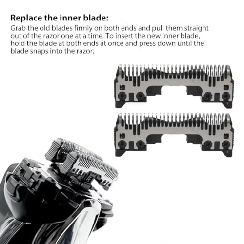 Men's Beard Trimmer Replacement Inner and Foil Blades for Panasonic ES-RT51 - WES9064PC/WES9085PC