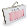 Baby Washcloths Set with Gift Box - 10 Soft Terry & Muslin Cloths for Infants, Light Pink, One Size