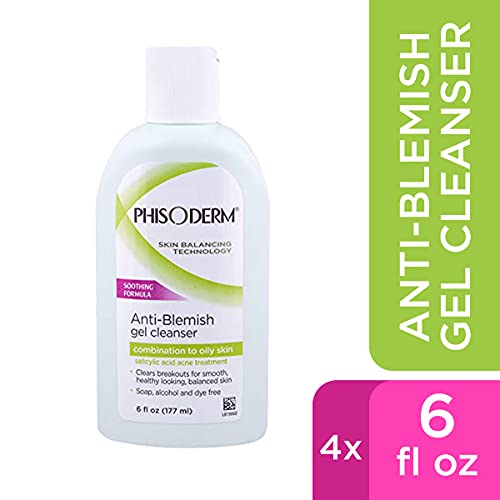 Anti-Blemish Gel Cleanser for Oily & Acne-Prone Skin - 4 Pack, 6 Fl Oz