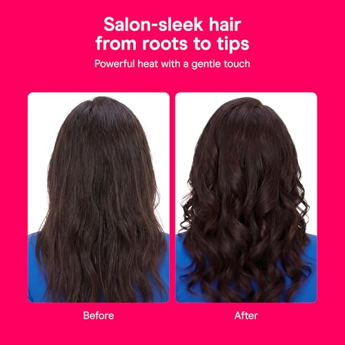 Conair 1-Inch Double Ceramic Clamp-Free Curling Wand with Variation: White/Rose Gold