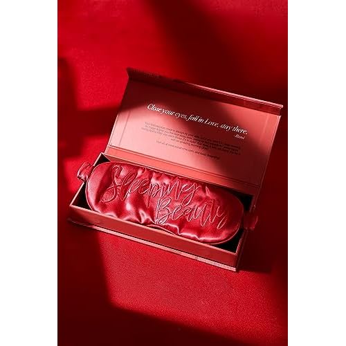 Luxury Silk Sleep Mask Gift Set 22-Momme Mulberry Silk Eye Mask Ultra Comfort Perfect Present for Her Luxury Christmas for Women Comfortable Blindfold Eyeshade for Night Sleep