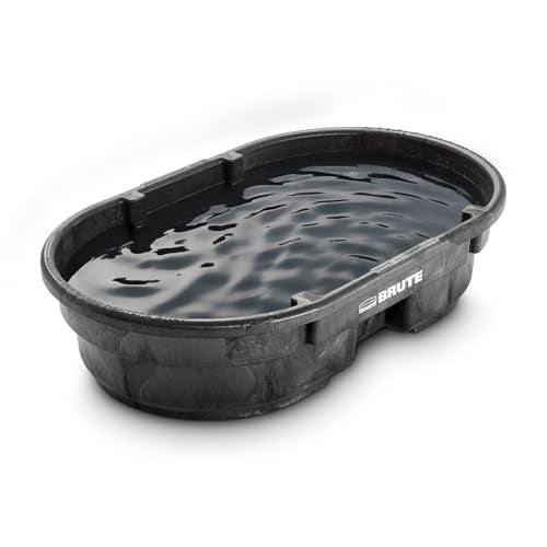 50-Gallon Rubbermaid Commercial Stock Tank - Heavy Duty Livestock Water Trough