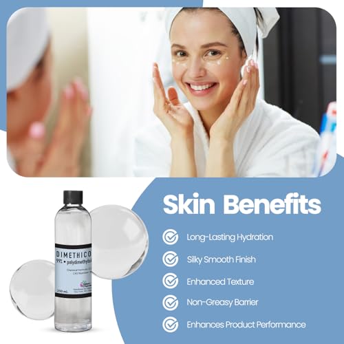 Dimethicone Oil 16.9 Fl Oz - Cosmetic Grade Liquid Silicone for Hair & Skin Care