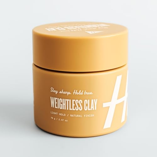 Weightless Hair Clay Pomade for Men, Light Hold & Natural Finish