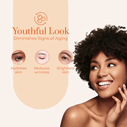 Clear Beauty Vitamin C & Collagen Under Eye Patches ? Reduces Dark Circles, Puffiness & Fine Lines ? Hydrating & Firming Eye Pads ? Dermatologist Tested, Korean Skin Care, Vegan Clean Beauty ? 5 Pack