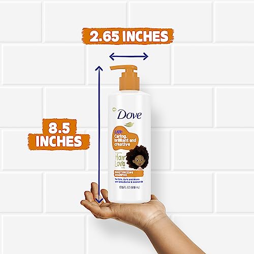 Dove Kids Shampoo & Conditioner Set with Shea Butter & Coconut Oil + 2-in-1 Detangler Spray, ¡°Hair Love¡± Wavy, Coily, Curly Hair Products for Kids (Pack of 2)