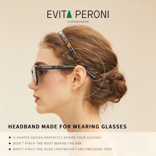 Hairband for Eyewear Women 3PCS Tortoise Amber Black Acetate Fashion Non-Slip