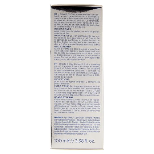 Rilastil D-Clar Concentrated Micropeel 100ml+40 Cotton Pads