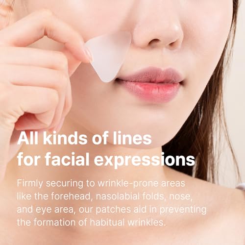 Wrinkle Repair Patches for Frown Lines and Smile Lines - 55 Count Pack of 3