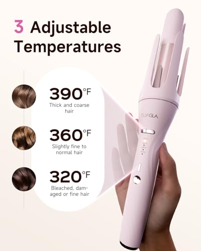 5-in-1 Automatic Curling Iron Set with Interchangeable Ceramic Barrels