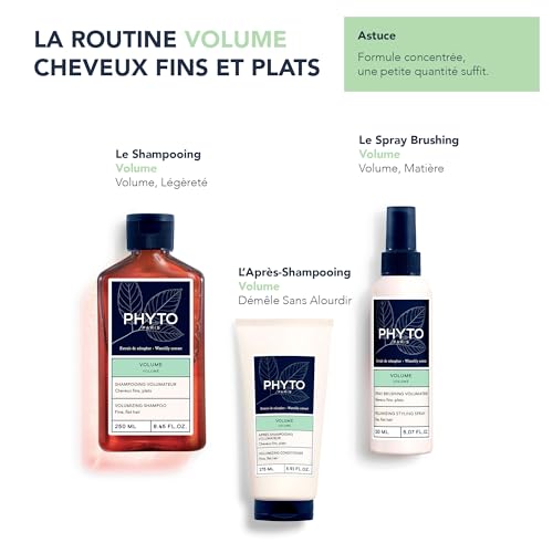 PHYTO VOLUME Volumizing Conditioner, For Fine Hair, Thin Hair, Silicone Free, 5.91 fl. oz.