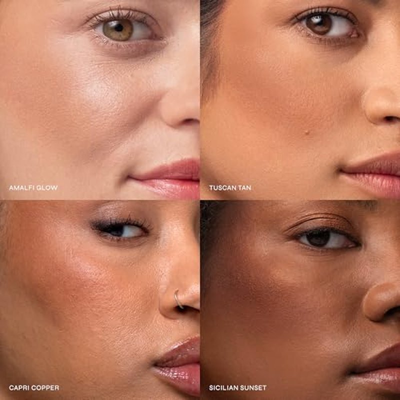 Milani Baked Bronzer - Long-Lasting Powder for Natural Sun-Kissed Glow- Lightweight, Buildable & Streak-Free Makeup with Radiant Finish- Talc-Free, Vegan & Cruelty-Free, Made in Italy, Amalfi Glow