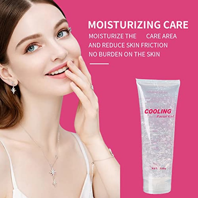Cooling Gel for Women or Men Face Body Used with Laser Hair Deletion System and Machine Skin Lifting Tightening Device (10.58 Oz)