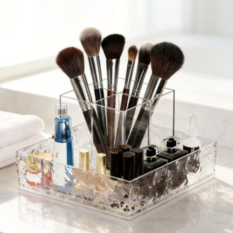 360¡Æ Rotating Makeup Organizer, Lazy Susan Countertop & Bathroom Vanity Organizer, Skincare Perfume Lipstick Organizer for Sink, Dresser, Cabinet Storage