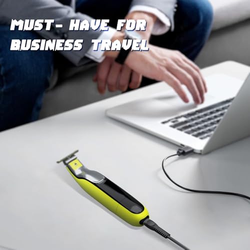5V USB Charging Cable Compatible with Philips One Blade QP2724 Charger Cord for Phillips Norelco Oneblade 360, QP1924, QP2834, MG5910, Shaver 3600, 3900, 2 Packs Beard Trimmer Power Cord for Travel