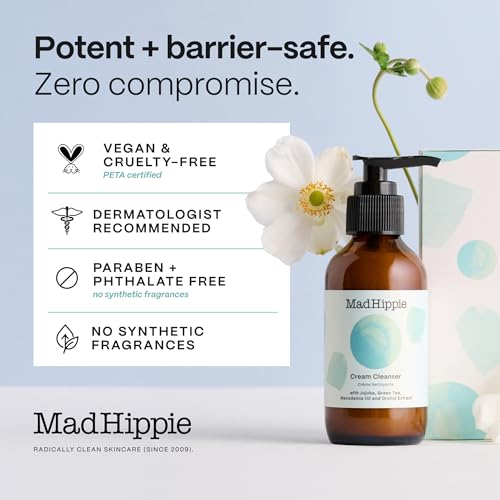 Mad Hippie Cream Cleanser 2-Pack - Citrus, Gentle Hydrating Face Wash 4 Oz